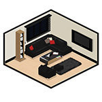 Isometric Rooms - Barclays - Living Room